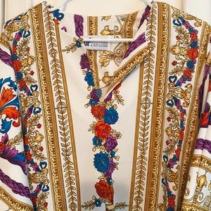 Vintage Top Notch 70s 80s Floral Blouse